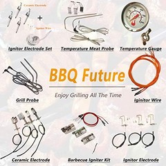 Durable Igniter Kit Ceramic Electrode with 4 Electrodes for Charbroil & Nexgrill