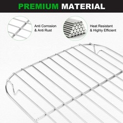2 Pack Grill Grate Replacement, Steel Grill Grates for BBQ Parts [6.69 Inch]