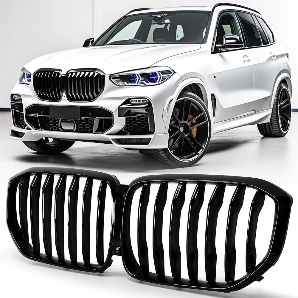 X5 G05 Gloss Black Kidney Grill Grille Fit for 2019 2020 2021 2022 2023 BMW X…