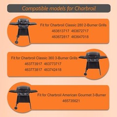 Parts for Charbroil Classic 360 3-Burner 463672717 463672817 463773717 G320-0…