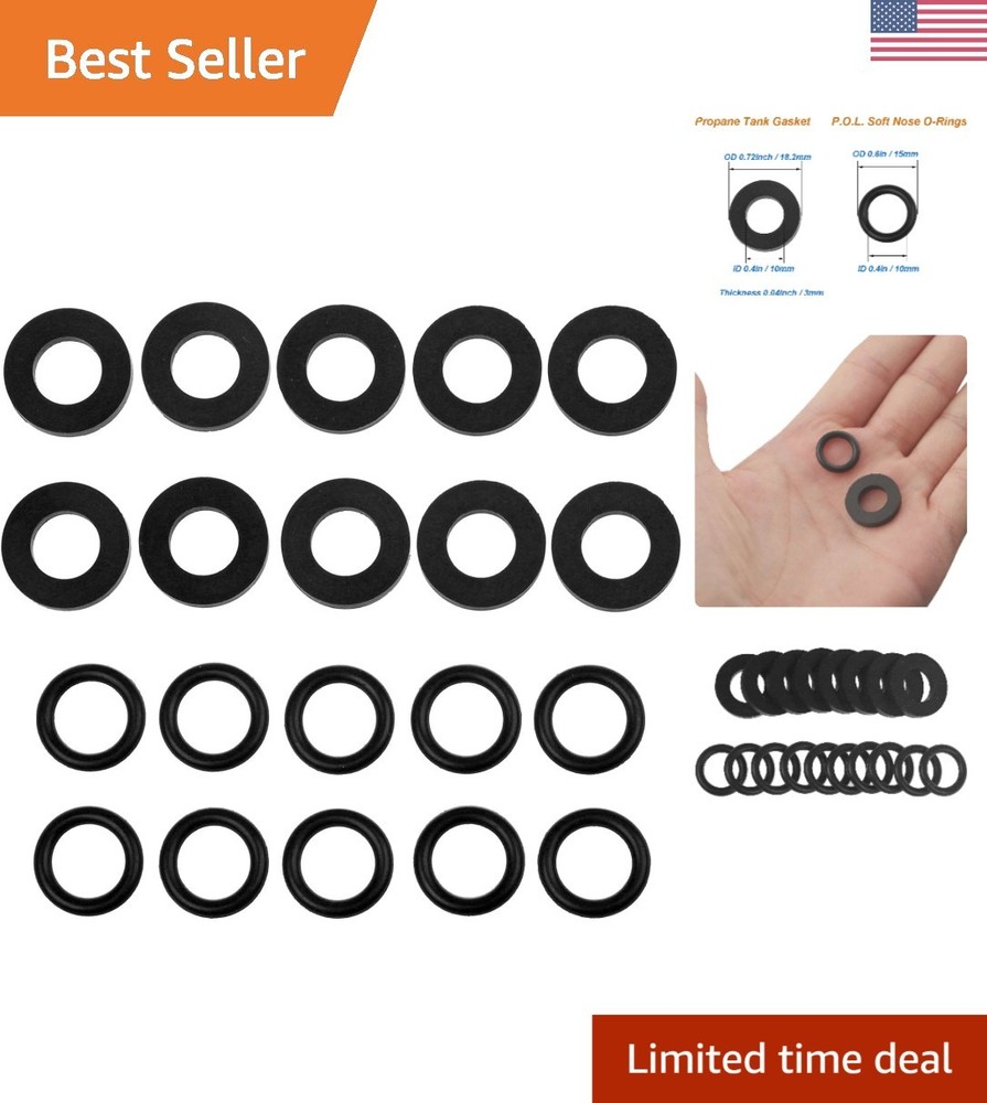 Comprehensive 20-Pack of Propane Gaskets & O-Rings – Prevent Dangerous Leaks