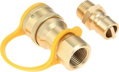 1/2″ Natural Gas Propane Quick Connect Adapter Disconnect Connector Brass Adapte