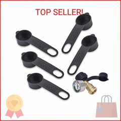 BRBASAP 5 Packs Propane Tank Valve Cover Caps Protective Dust Caps Plugs for LP