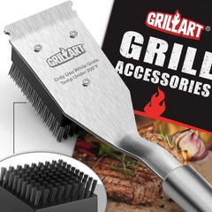GRILLART Grill Brush and Scraper Replacement 16.5 inches, Heads