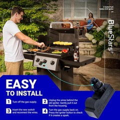 DHLG-12 2 Outlet Push Button Grill Ignitor, 2 Outlets Spark Generator – for Broi