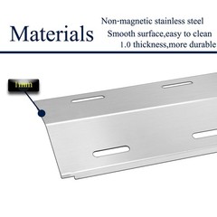 16 7/8″ x 6 9/16″ BBQ Gas Grill Replacement Parts, Stainless Steel Grill Heat