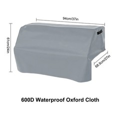 600D Waterproof For Outdoor Grill Cover for Built In BBQ Grey Color 946861cm