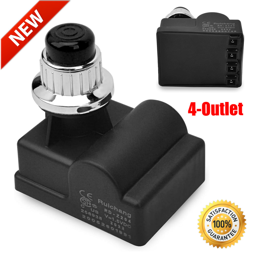 4 Outlet Tact Push Button Spark Igniter BBQ Gas Grill For Brinkmann Char-Griller