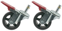64413 Set of 2 Grill Wheels Replacement Parts Locking Caster for Weber Genesis