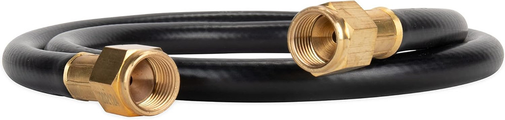 59913 3′ Propane Hose Assembly – 3/8″ Female Flare X 3/8″ Female Flare, Black