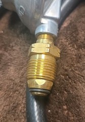 10′ LP Propane Gas Hose Assembly 1-PSI Fixed Regulator Soft Nose 5/16″ NO238554