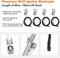 Grill Replacement Parts for Charbroil Advantage Series 3 Burner 463343015, 46364