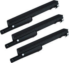 Parts DB106 (3-Pack) 13 3/4” Cast Iron Burner Replacement for Charbroil, Centro,