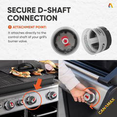 Lighted Control Knobs for Weber Summit 400/600 Series Gas Grills 2012+