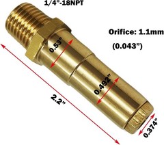 MENSI Gas Fryer Nozzle Orifice Replacement Repair Parts Size 0.043″ Holes…