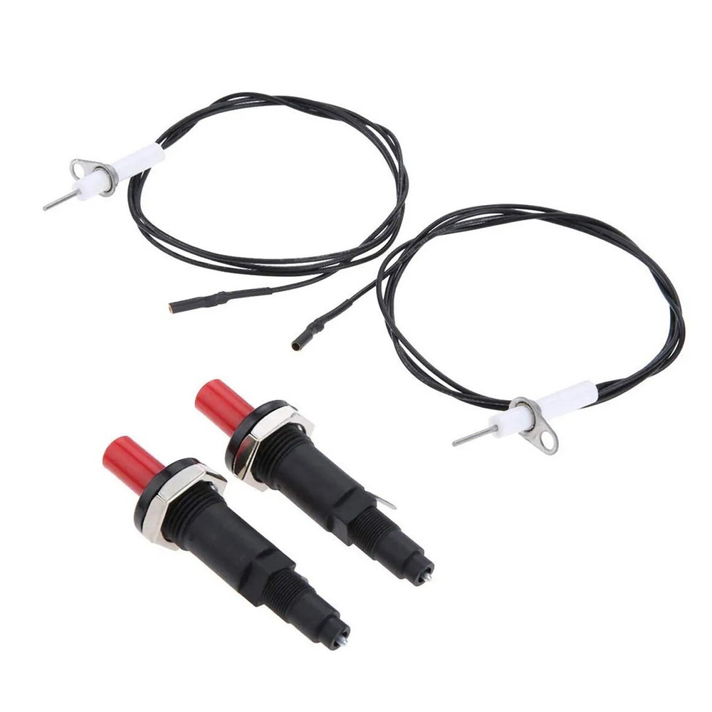 2pcs Universal Piezo Spark Ignition Cable Push Button Igniter For Gas BBQ Stove