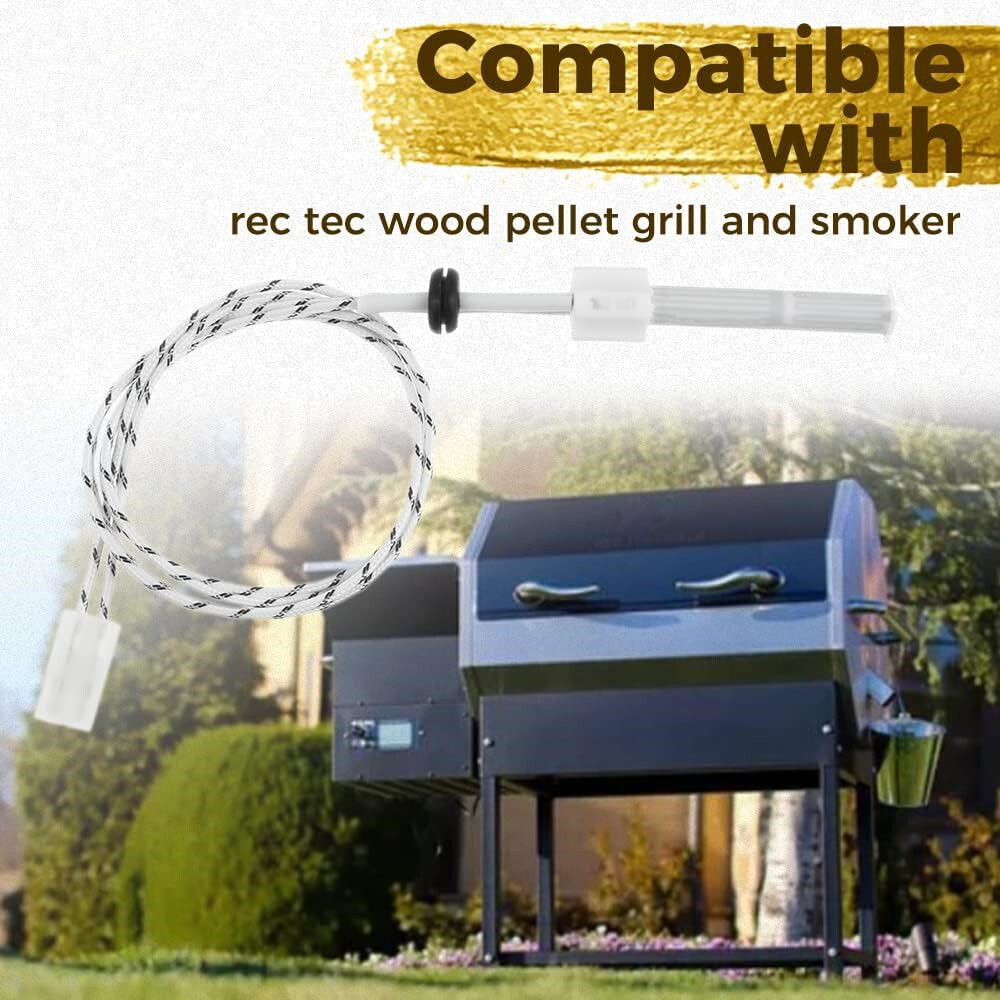 1x Pellets Wood Chips Ceramic Igniter Rod Replacement for RT-700 RT-590 RT-B380
