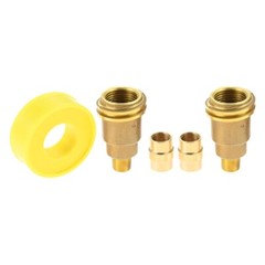 2 x QCC1/POL Propane Gas Hose Fitting Adapter 2 x 1/4″ NPT Adapter Set For BBQ