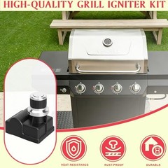 Grill Igniter Kit for Nexgrill 4 Outlets for Nexgrill Ignitor Black + Silver