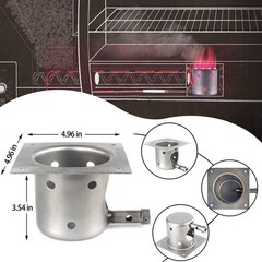 Stainless Steel Fire Burn Pot Upgrade for Traeger and Chef Pellet Grills