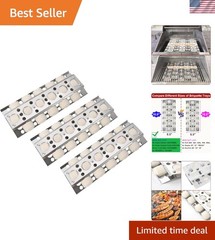 Replacement Heat Trays for Turbo Gas Grill 16.5″, Includes Ceramic Briquettes