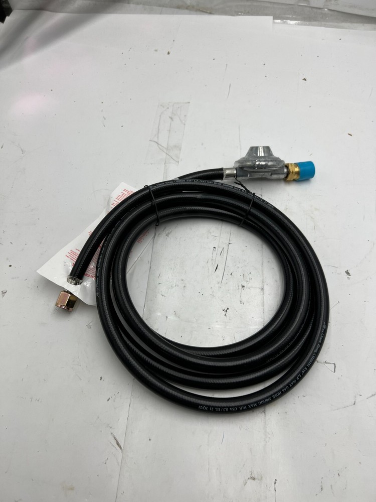 (Qty 10) Longtime LPG Propane Regulator with 5/16″ Gas Hose 350PSIG Black