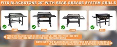 Upgraded Griddle Replacement for 36″ Blackstone Griddle Parts w/Rear Grease