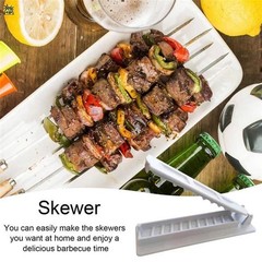 Convenient Manual Kebab Maker Thick Plastic Construction Effortless Operation