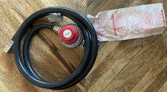 HIGH PRESSURE PROPANE KIT W/ADJUSTABLE REGULATOR 0-10psi 48″ GAS HOSE Beer Brew