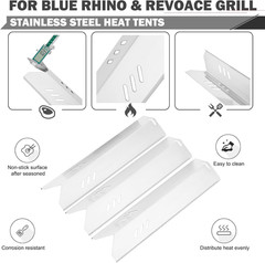 B0212-040 Heat Plates Grill Parts for Blue Rhino 3 Burner Grill Replacement Part