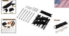 Complete Kenmore Gas Grill Parts Set: 6 Porcelain Heat Tents & Stainless Burners