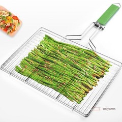BBQ Grill Mesh Stainless Steel Flat Design for Grilling Vegetables Efficiently