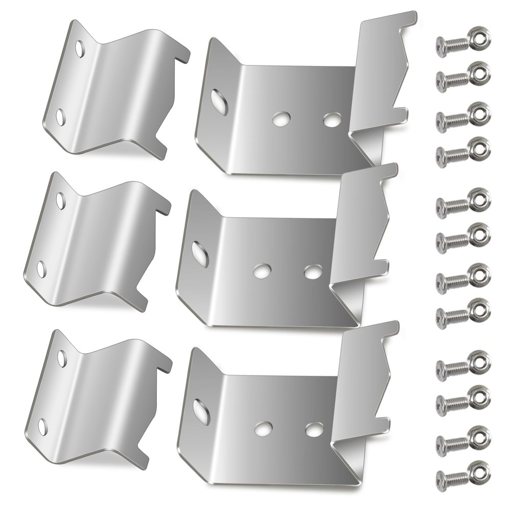 Stainless Steel Heat Plate Brackets, Burner Hanger Brackets Replacement for Char