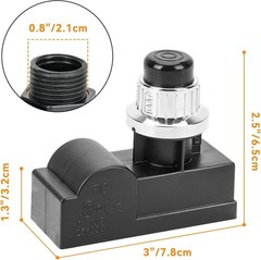 Universal 2 Male Outlet Push Button Igniter – Silver Spark Generator for Grills