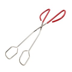 Stainless Steel Scissor Food Tongs with Comfort Grip for Kitchen Cooking