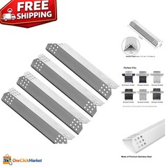 Stainless Steel Heat Shield Plates for Grill Master & Nexgrill, Set of 4