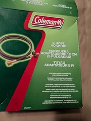 Coleman 5 foot hose adaptor propane hose bbq heater fire pit camping