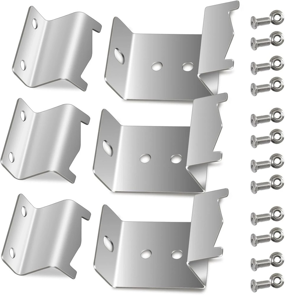 Stainless Steel Heat Plate Brackets, Burner Hanger Brackets Replacement for Char