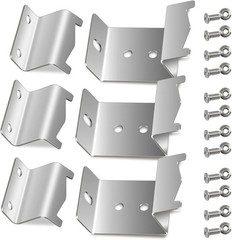 Stainless Steel Heat Plate Brackets, Burner Hanger Brackets Replacement for Char
