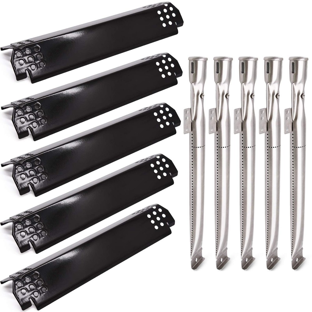 Grill Replacement Parts 5-Pack Heat Plate Shields & Burner Tubes for Nexgrill