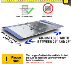 Replacement Grease Tray for Gas Grills Fits 3/4/5 Burner Grills from Dyna Glo Ex