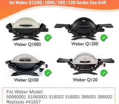 Weber Grill Burner Tube 17″ Replacement BabyQ Q100 Q120 Q1000 Q1200 Aftermarket