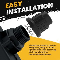 Replacement Grill Igniter Button Caps for AA and AAA Battery Switches Pack of 2