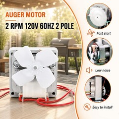 Upgraded 2.0 RPM Auger Motor Replacement for Motor,
