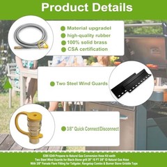 5249 5395 Natural Gas Conversion Kit for Blackstone Grill 28″ 30″ 36″ Griddle,