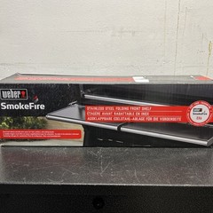 BRAND NEW!! Weber SmokeFire Stainless Steel Folding Front Shelf – EX6 S1 – 7003