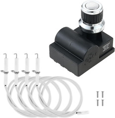 4 Outlet Universal Spark Generator AA Battery Push Button Switch Igniter | Elect