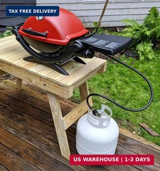 CALPOSE 6 Feet Propane Adapter Hose, 1lb to 20lb Adapter Converts 1lb Appliances