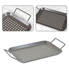 BBQ Pan Set BBQ Accessories Carbon Steel Material Compact Size Non-stick Coating