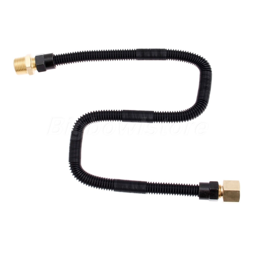 Flex Gas Line Connector Kit 1/2″Male Flare 1/2″Male Natural Gas Fire Pit Replace
